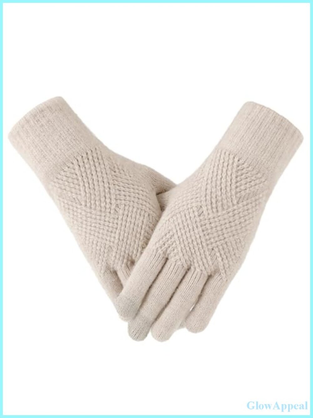 Winter Gloves for Women Touch Screen Knit Alpaca Fleece Warm